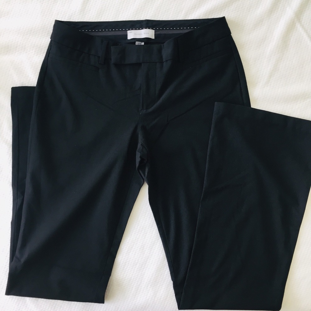 Gap Modern Boot Black Dress Pants